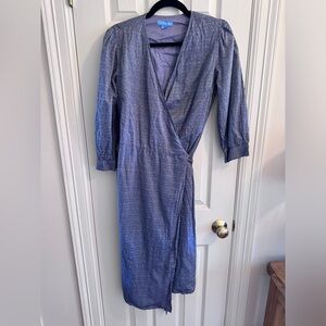 Draper James Chambray Wrap Dress